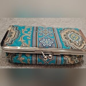 Vera Bradley 'Kiss & Makeup' Kisslock Makeup Bag / Pouch NWOT